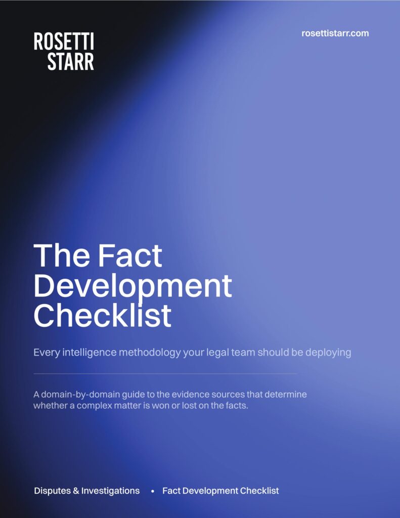 The Fact Development Checklist
