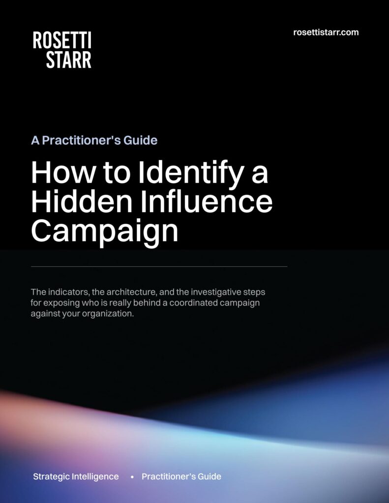 How to Identify a Hidden Influence Campaign